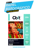 Cargar imagen en el visor de la galería, Papel Fotográfico Brillante 180 gr. A4-20H Cbit