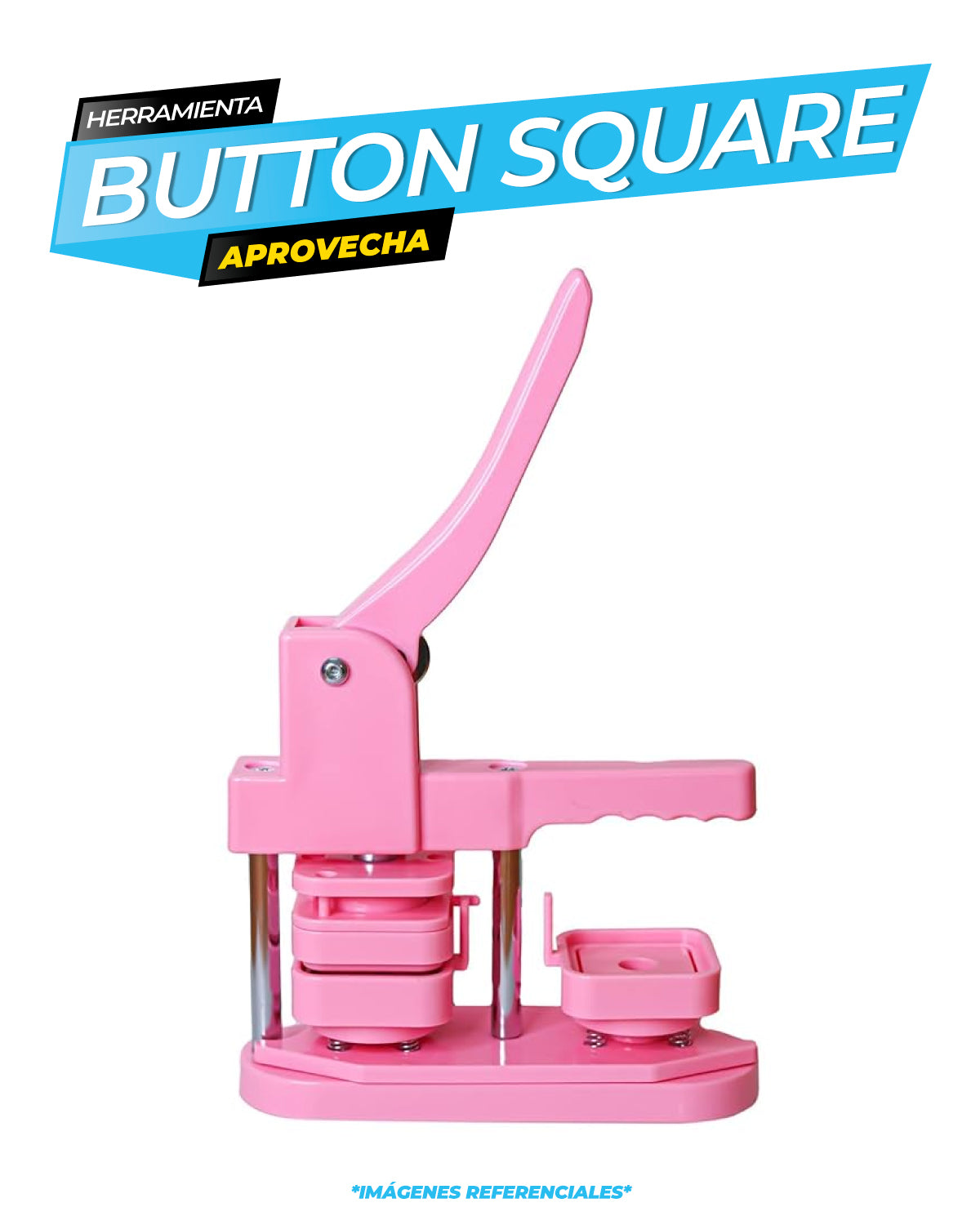 Button Square  - 1 cabezal / ALT