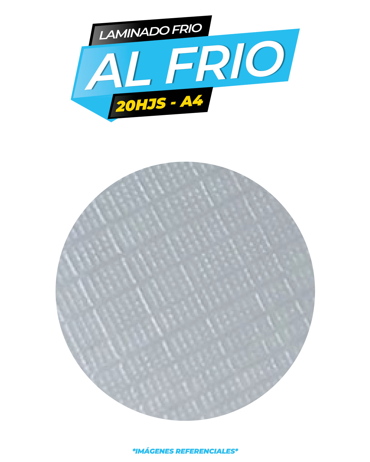 Laminado frio holográfico TELA / Pack 20 hojas A4