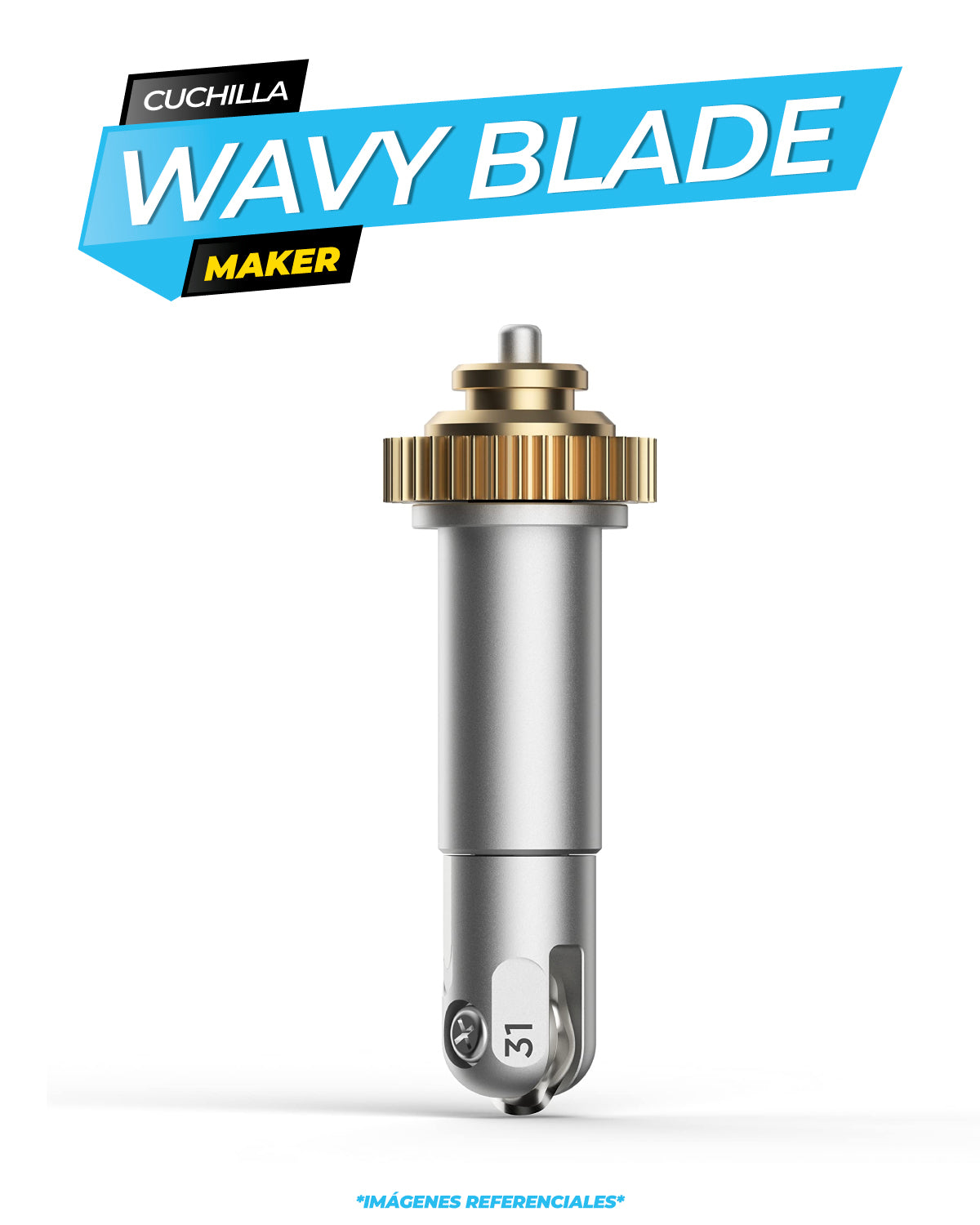 Cuchilla Ondulada con Adaptador Quickswap / Cricut