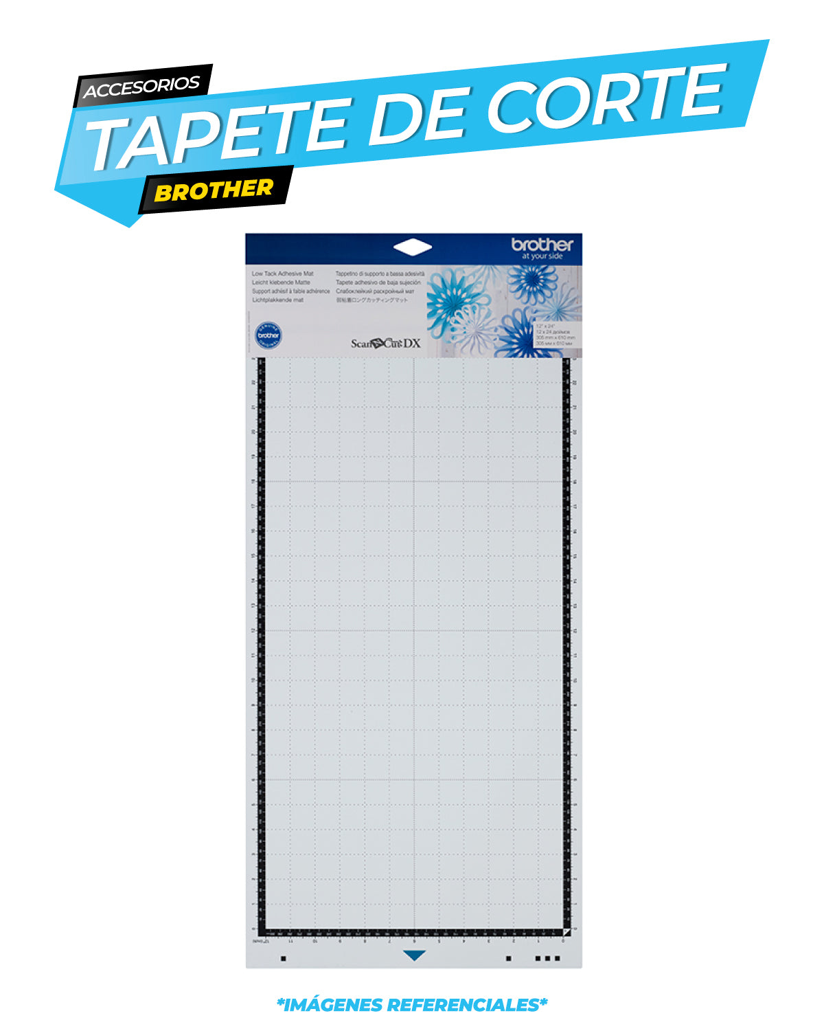 Tapete de baja sujeción 30 cm x 60 cm / BROTHER