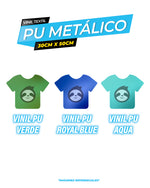 Cargar imagen en el visor de la galería, Vinil textil PU METALICO 30CM X 50CM
