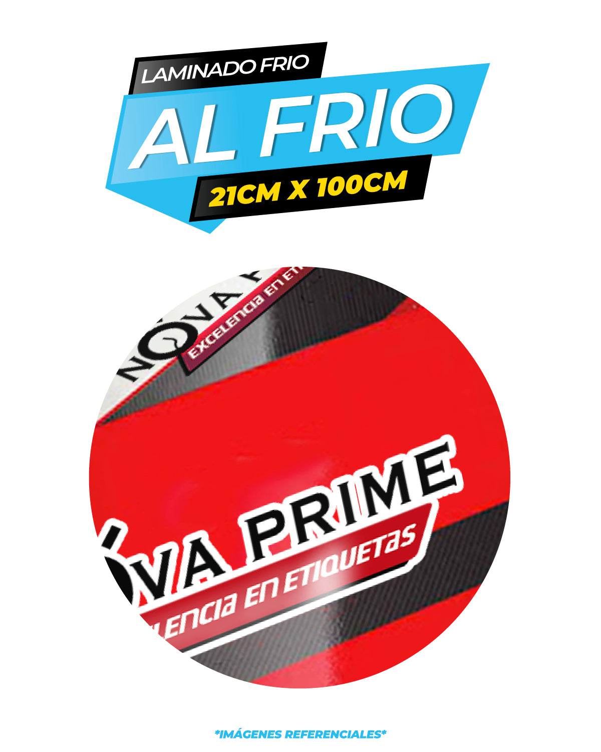 Laminado frio glossy  / 21CM X 100CM