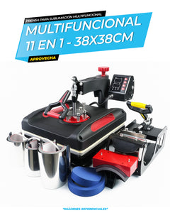 Combo 11 en 1 Serie Pro – Equipo de Sublimación Profesional
