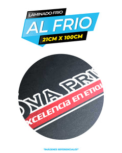 Laminado frio mate / 21CM X 100CM