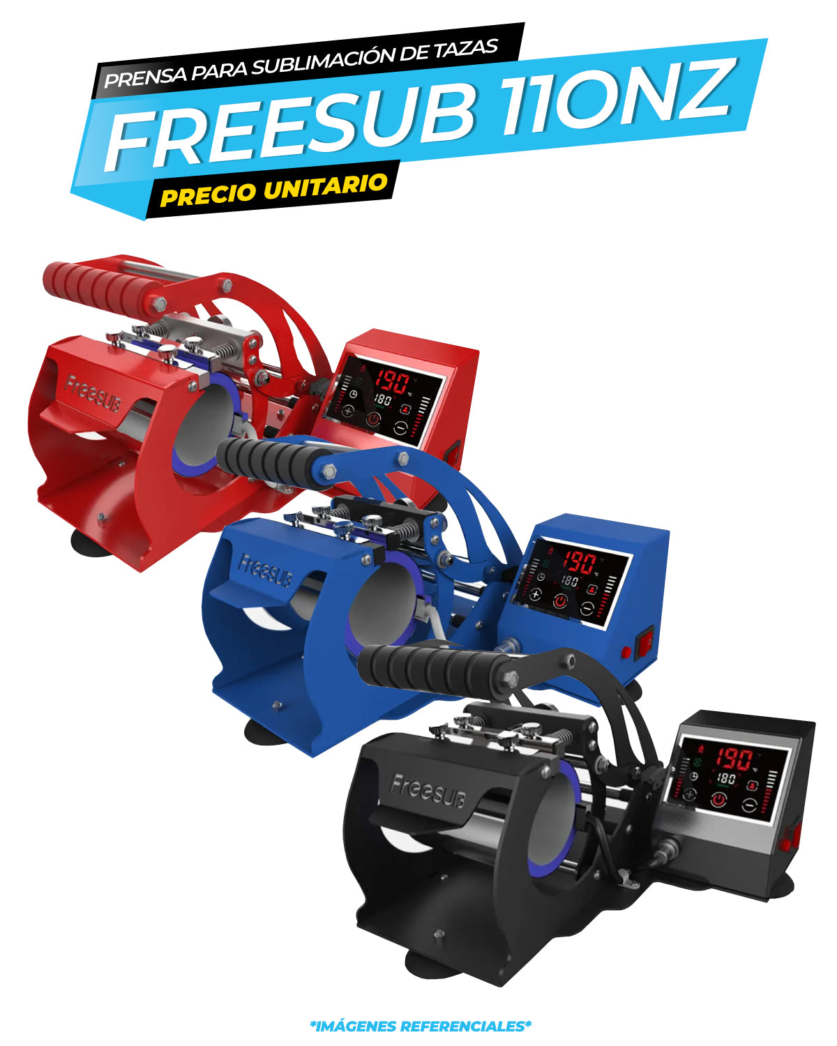 Prensa para Tazas con Pantalla Táctil – 11oz