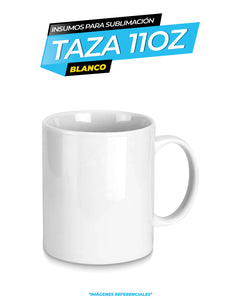 Taza Blanca Red Orca 11oz para Sublimación