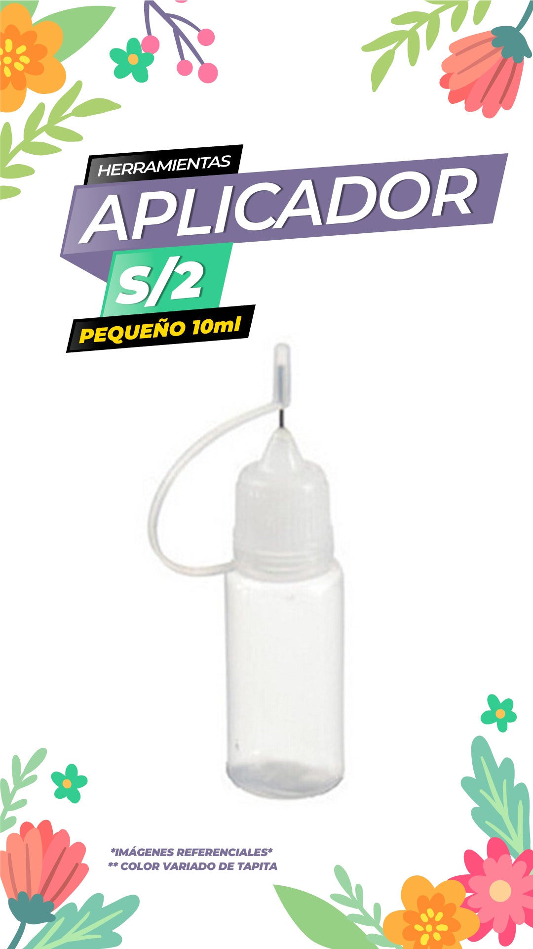 Aplicador de punta fina pequeño - 10ml / ALT