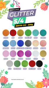 CARTULINA GLITTER 230G