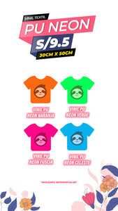 Vinil textil PU NEON 30CM X 50 CM