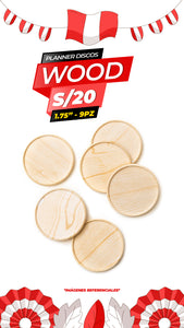 Planner Medium Discs 1.75" 9pc / Wood