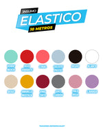 Cargar imagen en el visor de la galería, Elastico para Encuadernación / 10 metros / Plano
