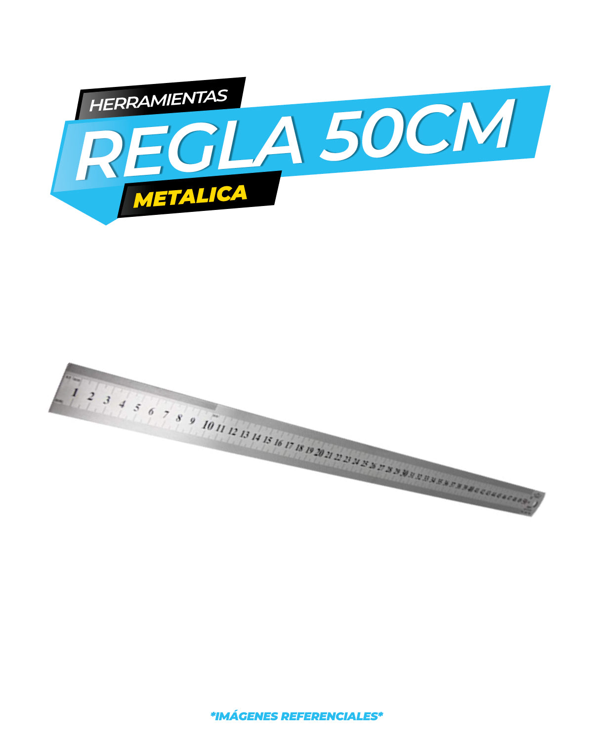 Regla Metalica 50cm / ALT