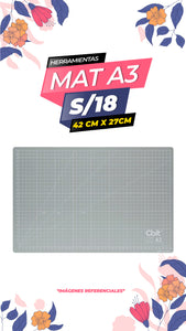 Mat de corte - Gris / A3