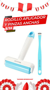 Set de Rodillo Aplicador y Pinzas Anchas Especiales / ALT