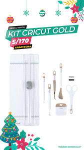 KIT DE HERRAMIENTAS ESSENTIAL 7 PIEZAS GOLD / CRICUT