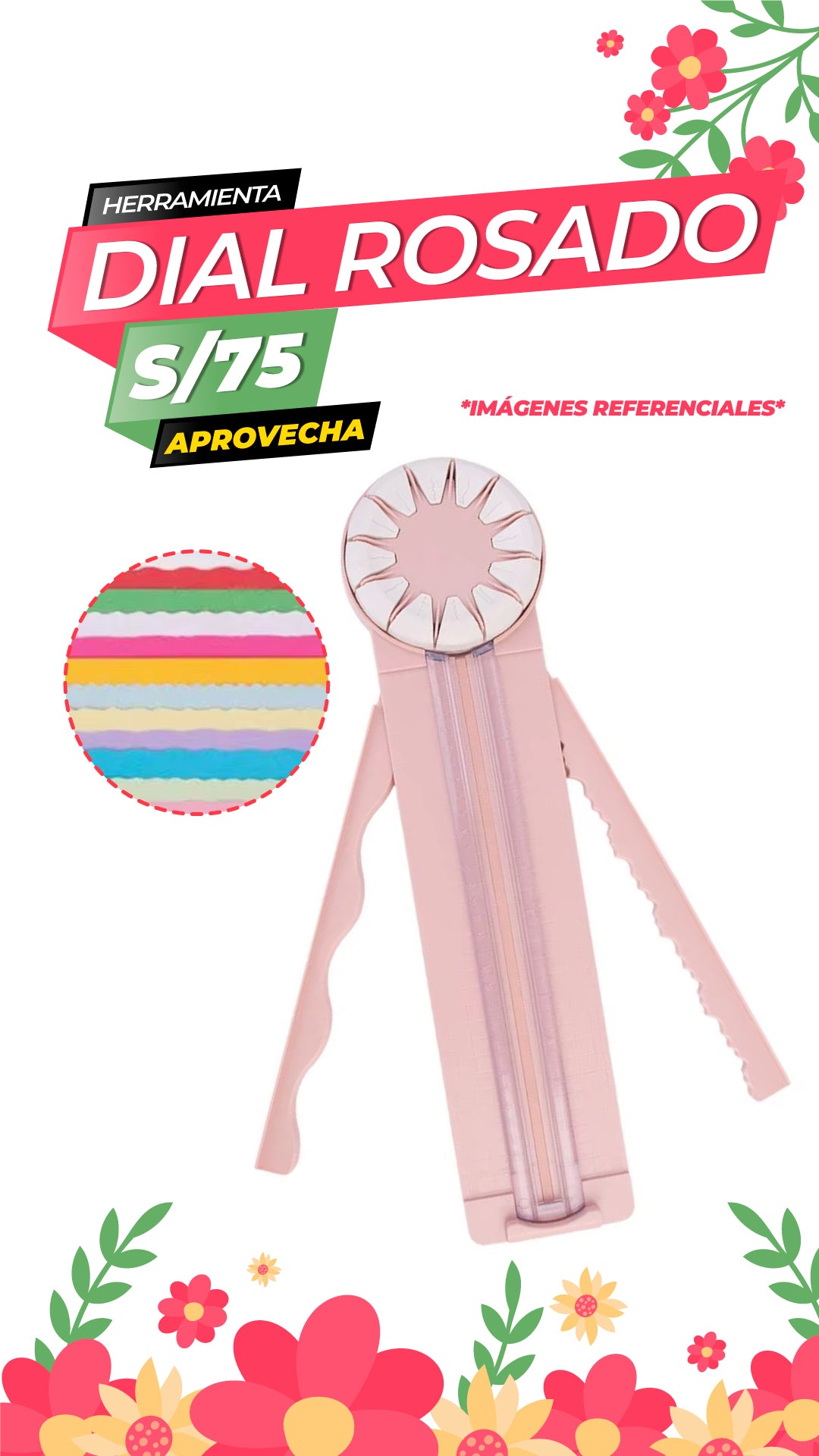 Dial Trimmer Rosado - 12 cortes / ALT