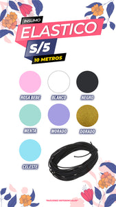 Elastico para Encuadernación / 10 metros / Redondo