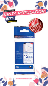 Cinta laminada Brother TZe-FA3