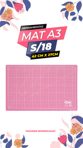 Mat de corte - Rosado / A3