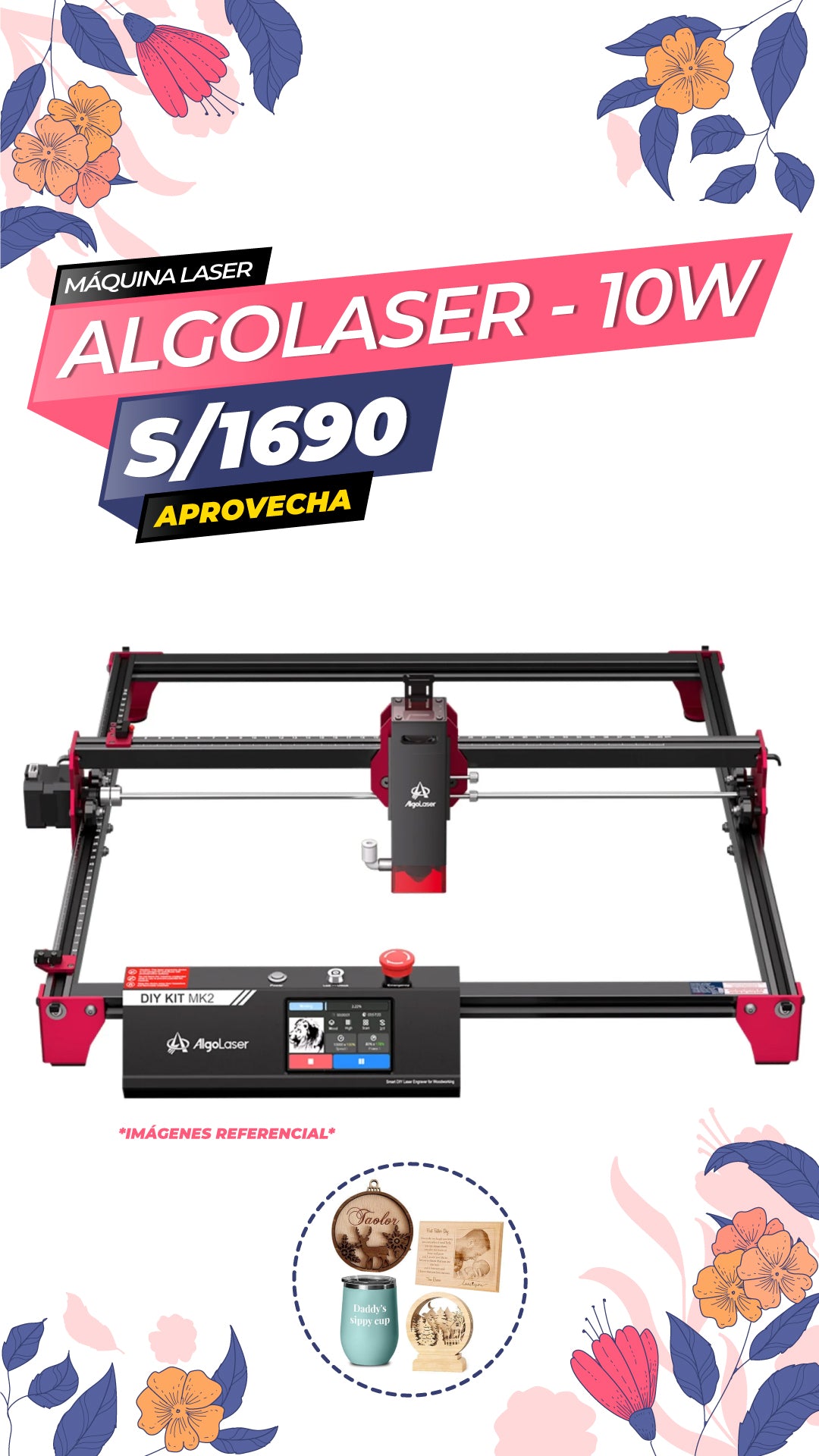 Grabador y Cortador Laser - 10W / ALGOLASER