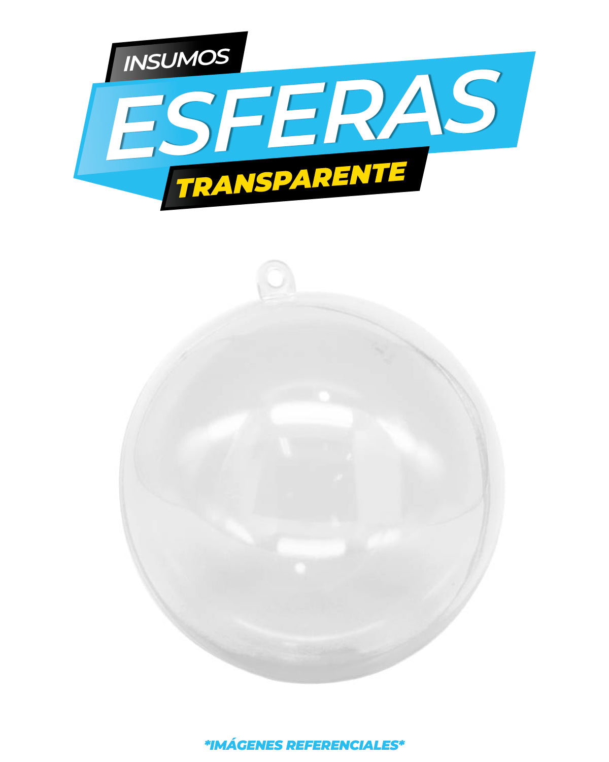Esfera transparente 8CM / ALT