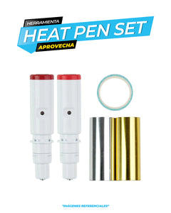 KIT HEAT PEN FOIL 1MM Y 2.5MM SILHOUETTE CAMEO 5, PORTRAIT 4 Y CURIO 2