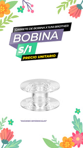 Carrete de Bobina Transparente - 1 unidades / Brother