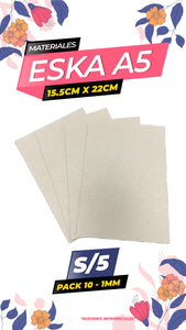 Carton Eska 1mm - 10 Unidades / A5 (15.5cm x 22cm)
