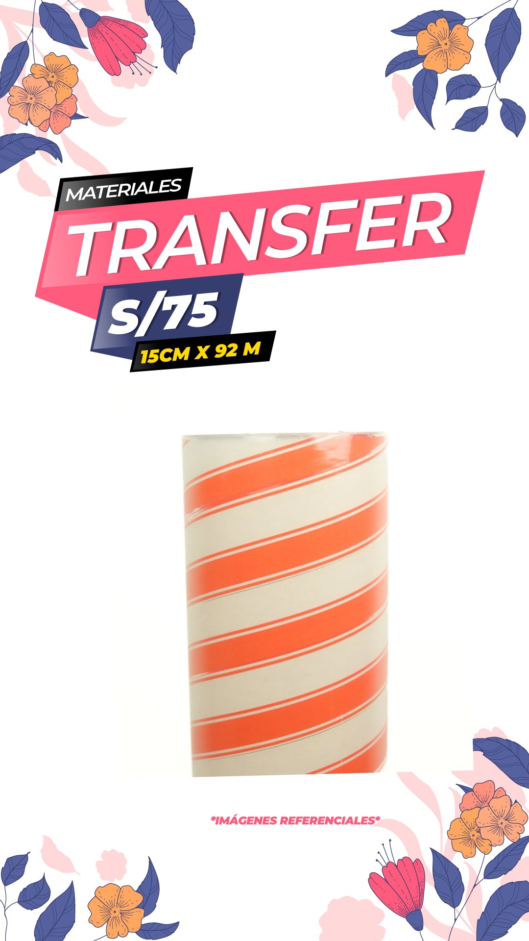 Film Transfer Transparente 15cm x 92mts /ALT