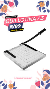 GUILLOTINA PARA CORTE DE PAPEL / A3 BLANCO