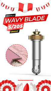 Cuchilla Ondulada con Adaptador Quickswap / Cricut