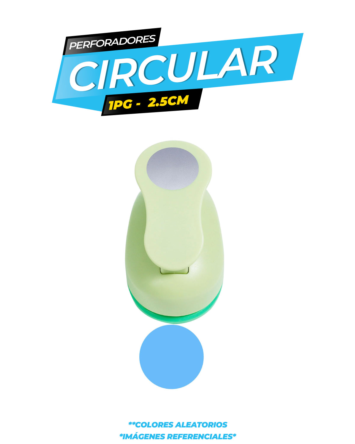 Perforador circular 1PG / Colores varios