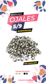 Cargar imagen en el visor de la galería, Pack 500 unidades de Ojales - Colores Varios / ALT
