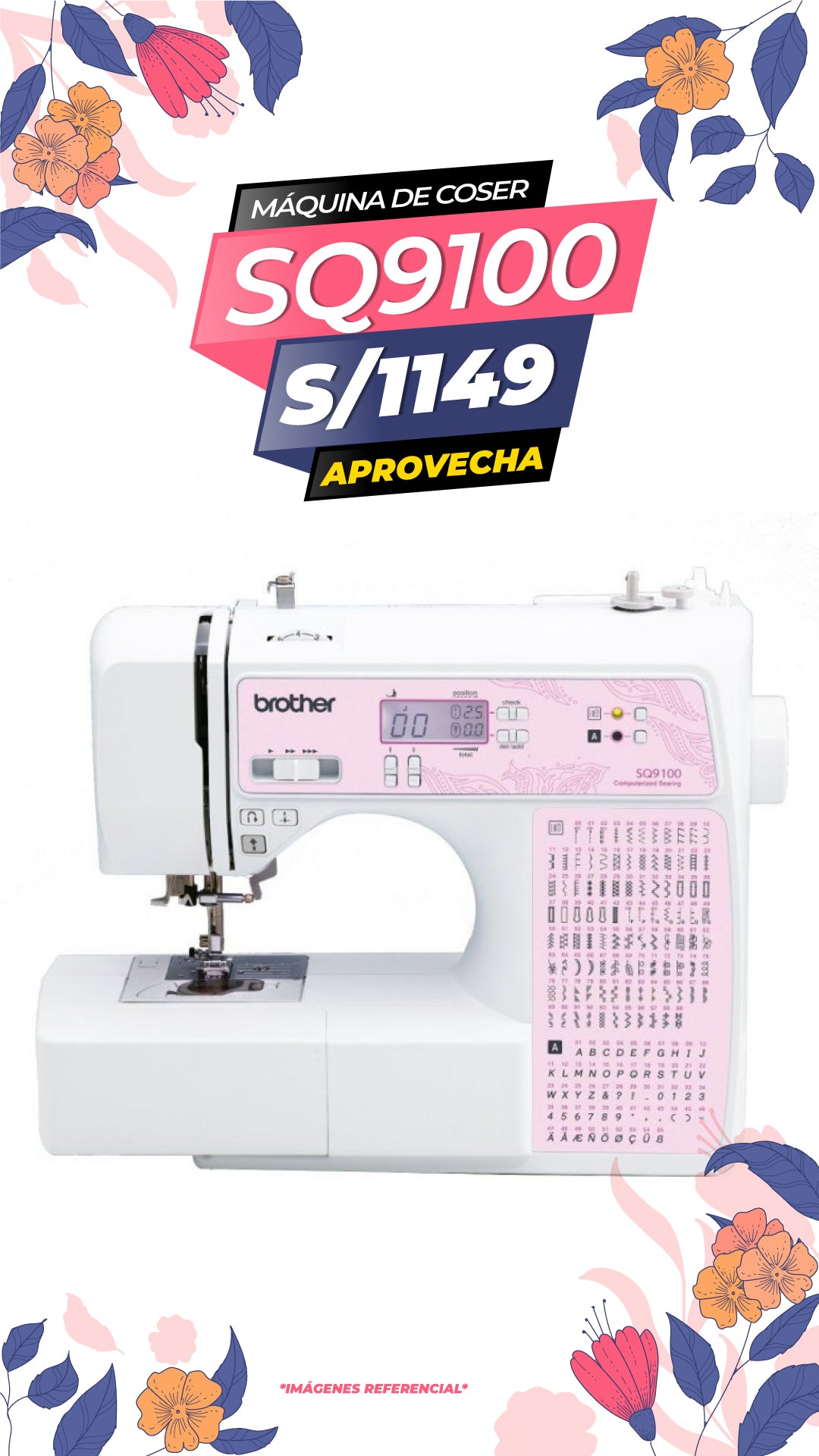 MAQUINA DE COSER SQ9100 / BROTHER