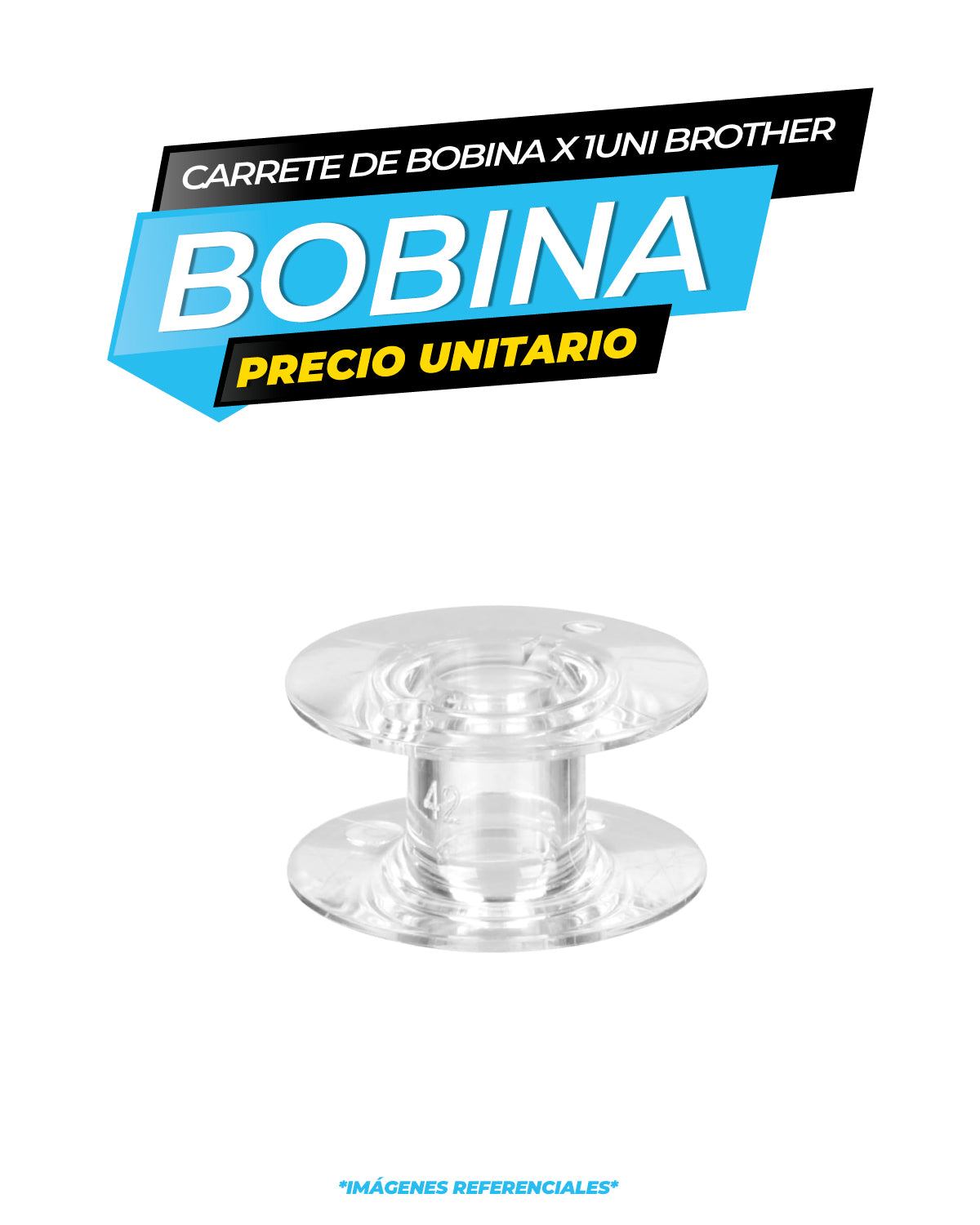 Carrete de Bobina Transparente - 1 unidades / Brother