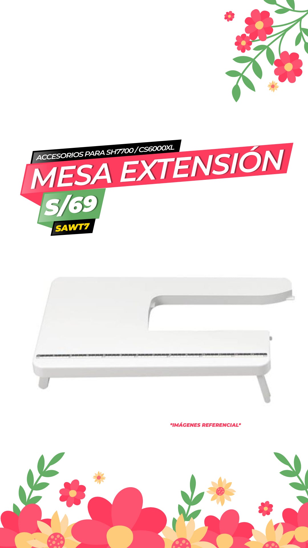 Mesa de Extensión - SH7700, CS6000XL (SAWT7) / BROTHER