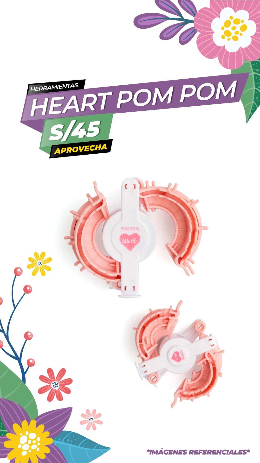 CREADOR DE POMPOM CORAZON - HEART POM POM MAKER