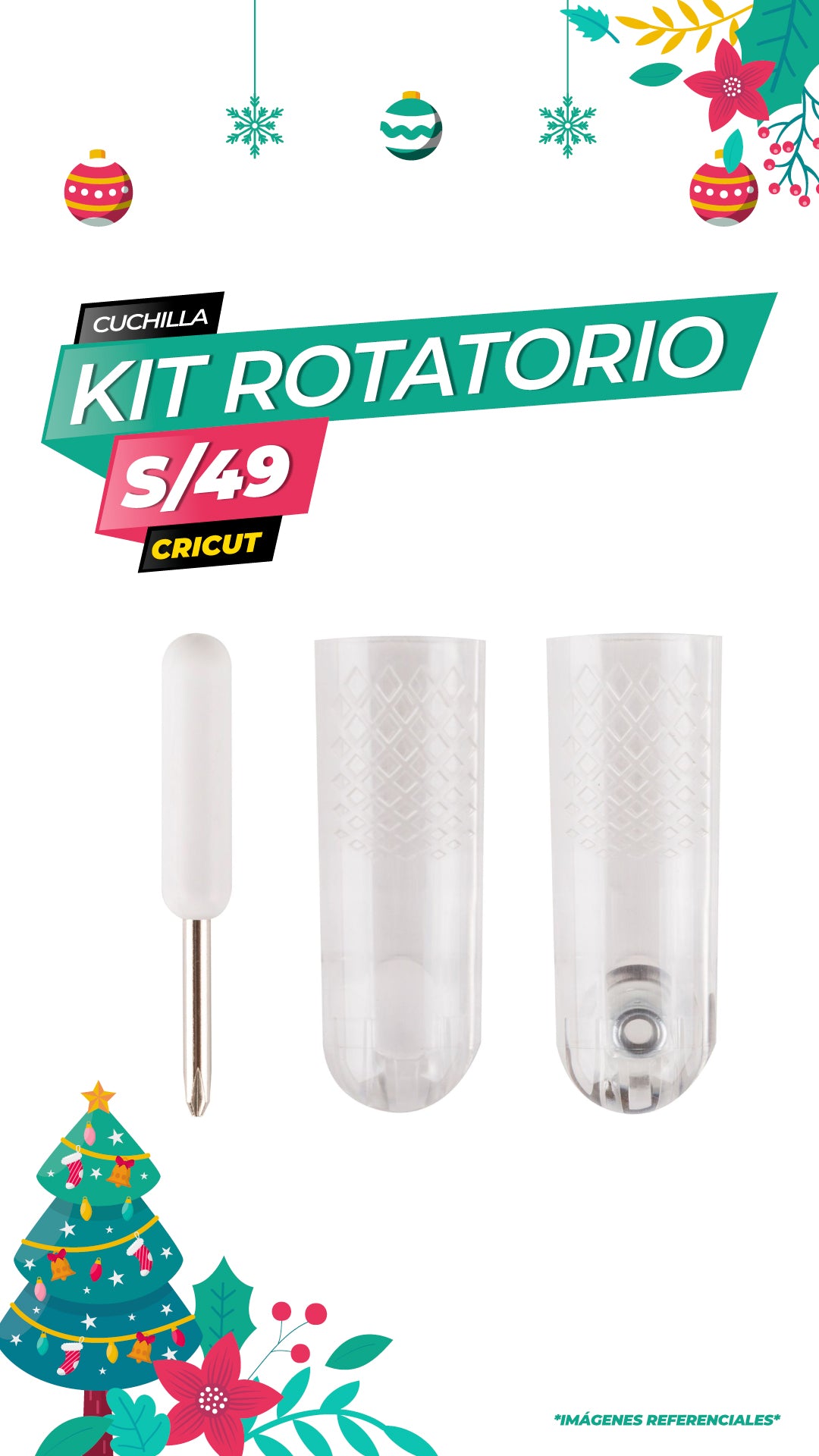 REPUESTO DE CUCHILLA ROTATORIA - CRICUT MAKER Y MAKER 3 / CRICUT