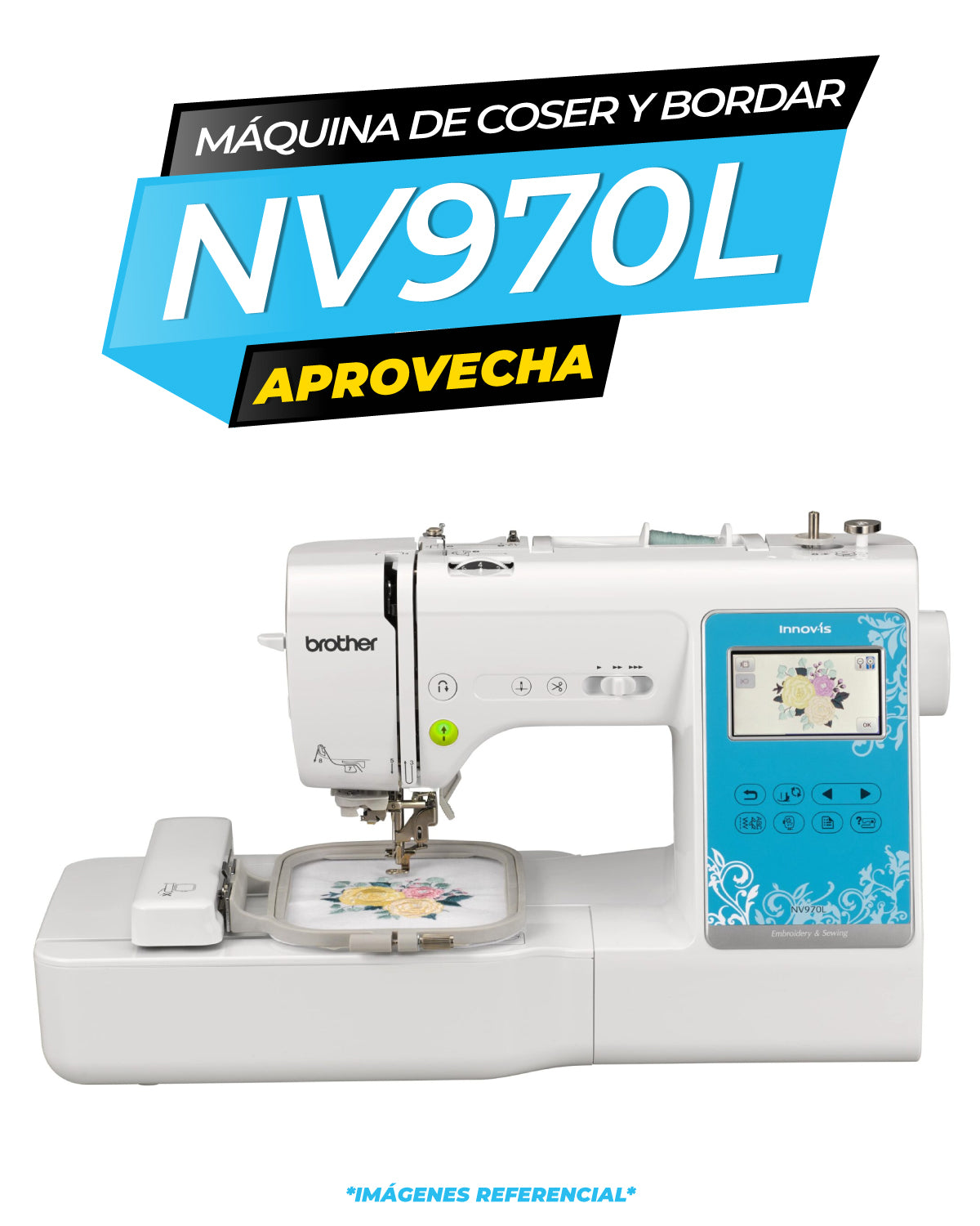 MAQUINA DE COSER Y BORDAR NV-970LCL / BROTHER