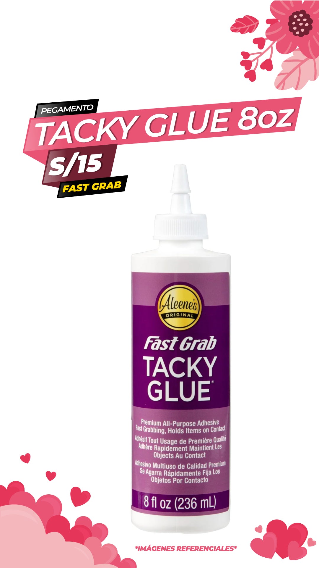 TACKY GLUE FAST GRAB 8 OZ