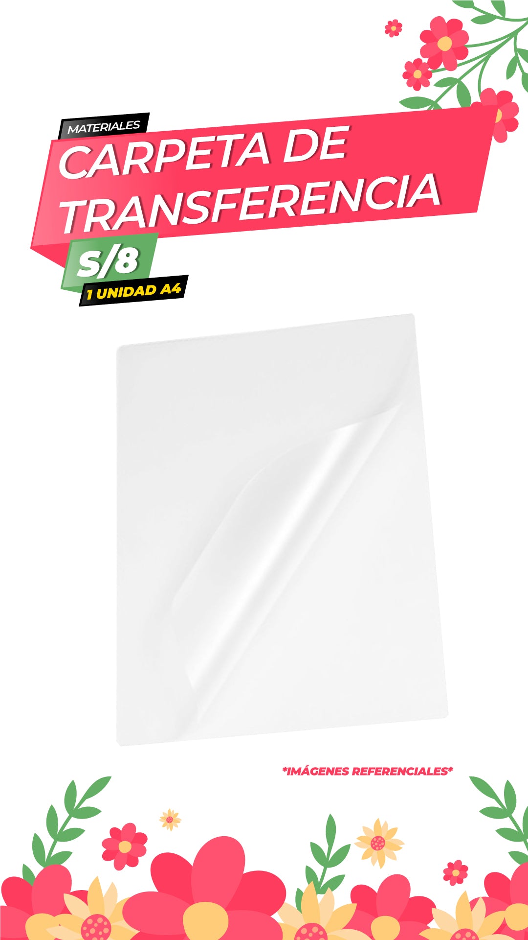Carpeta de Trasferencia Térmica - 1 unidad - A4 / PROCOLOR