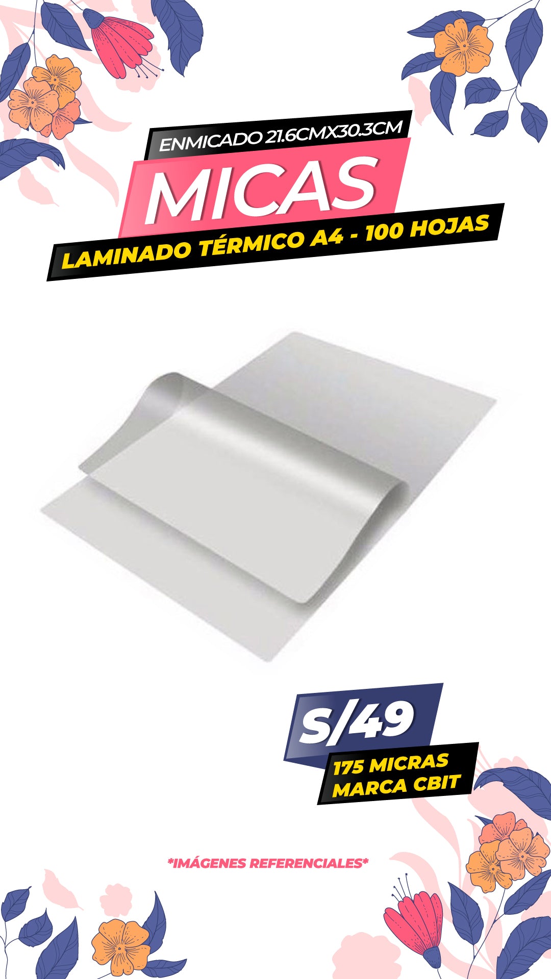 MICAS 175 X 100 UNIDADES A4 / CBIT