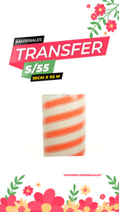 FILM TRANSFER TRANSPARENTE 10cm x 92mts