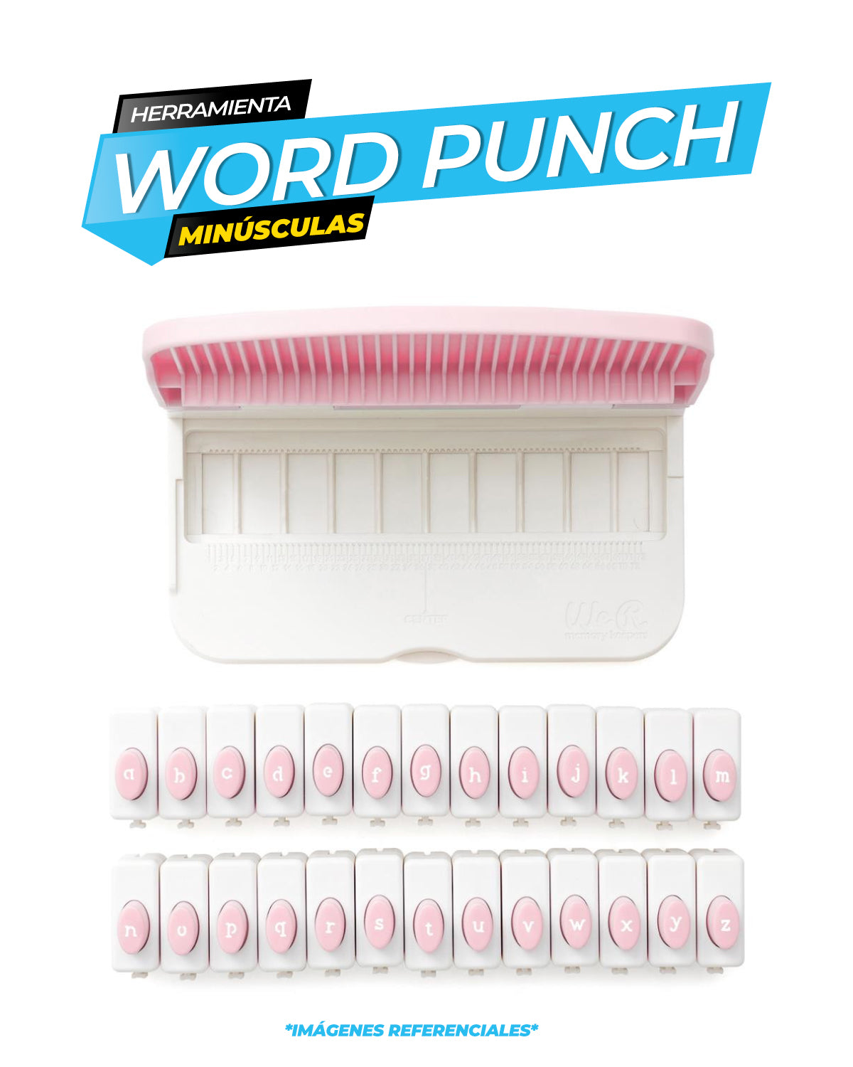 Word Punch Board Minúsculas / We R Makers