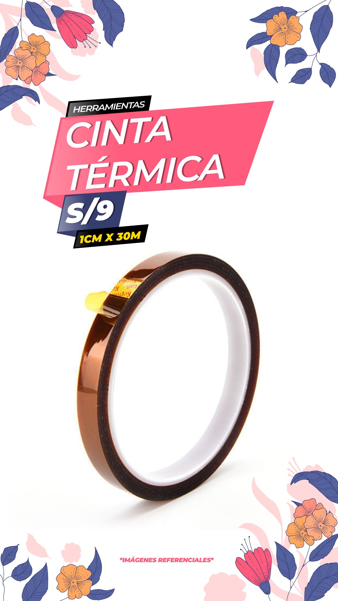 Cinta Térmica Alt - 1cm x 30mts