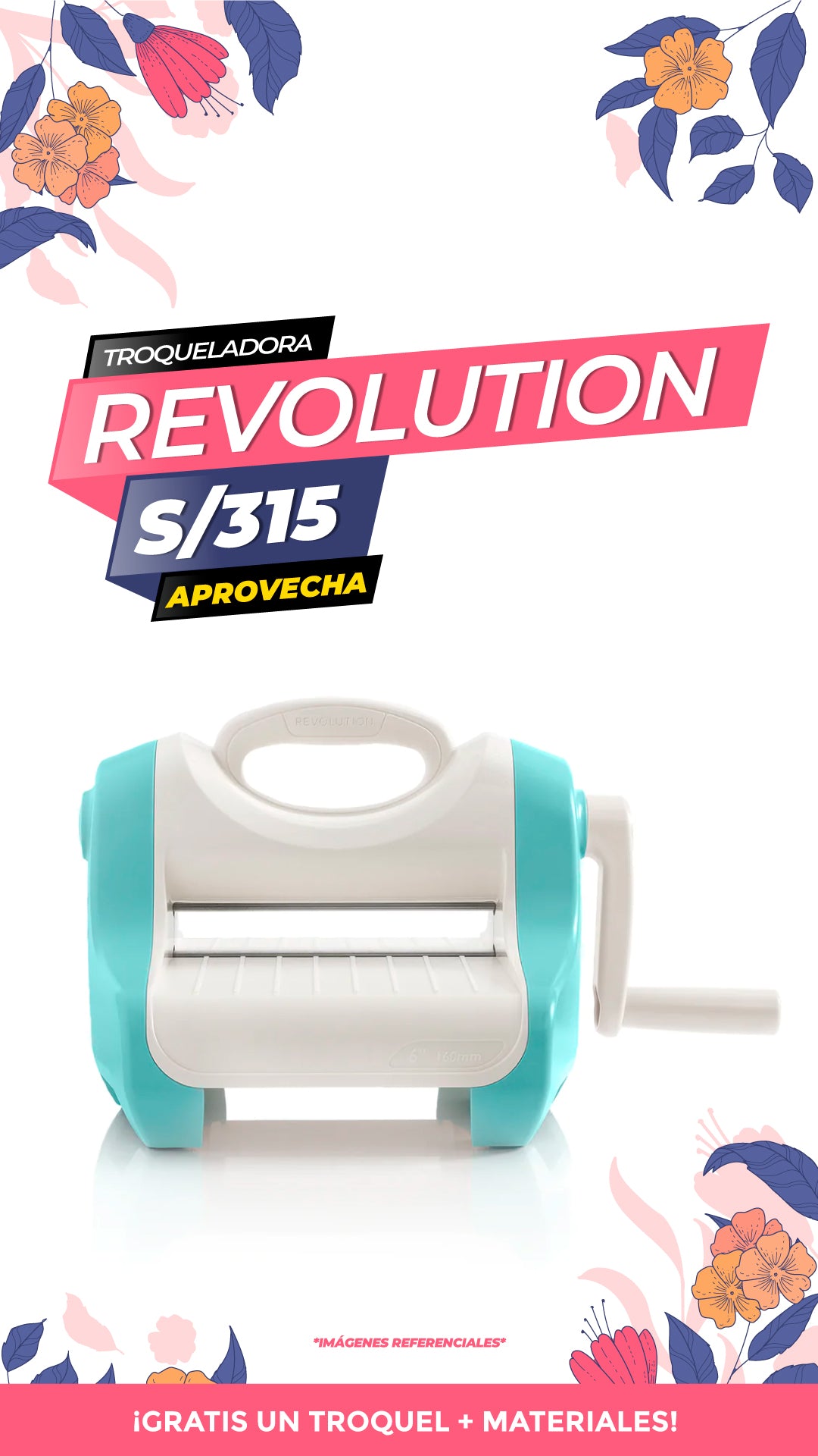 REVOLUTION HERRAMIENTA PARA CORTE Y EMBOSADO TURQUESA / WR