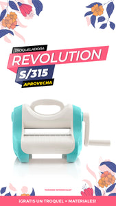 REVOLUTION HERRAMIENTA PARA CORTE Y EMBOSADO TURQUESA / WR