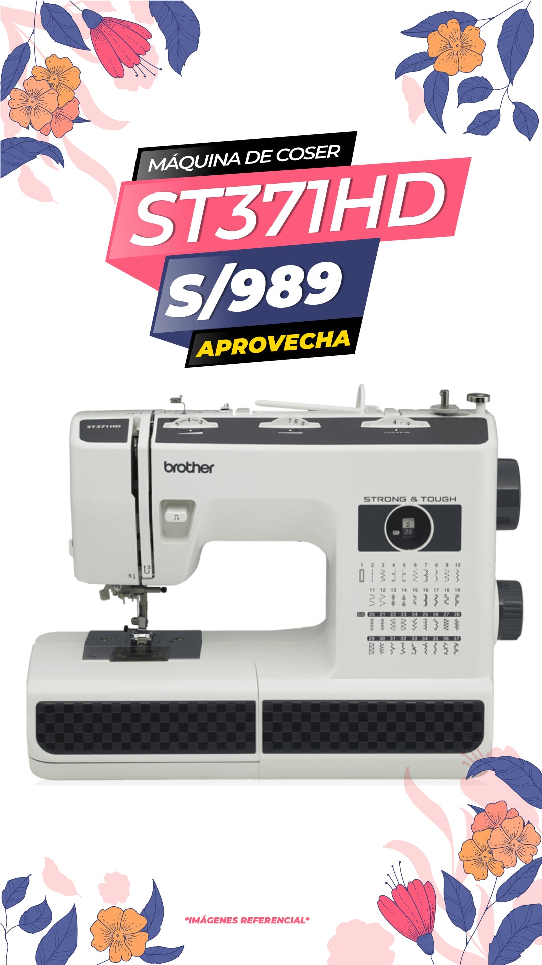 MAQUINA DE COSER ST371HD / BROTHER