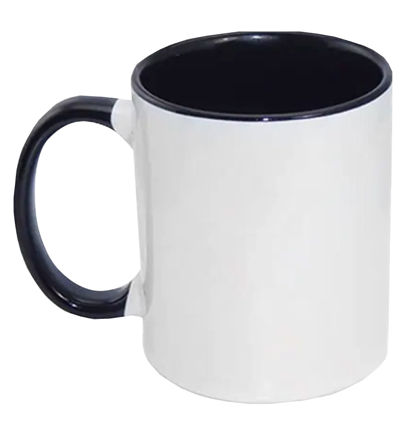 Taza 11oz con Asa e Interior de Color para Sublimación